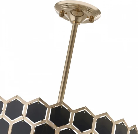 Подвесная люстра хрустальная на штанге Arte Milano Sorrento-5009 375009/4+2/300/480 GD (220V)