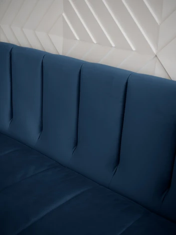 ВЕНЕЦИЯ Кровать-диван прямой синий, 140 D1 furniture арт.AAA41371008