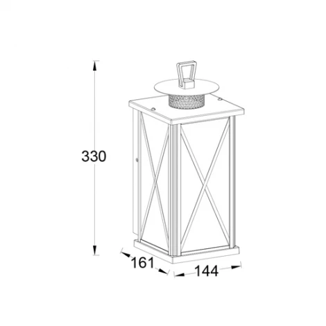 Настенный фонарь уличный Oasis Light 2592 Bl