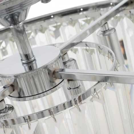 Потолочная люстра хрустальная на штанге Arte Milano Sorrento-8909 378909/6/50/490 CR (220V)