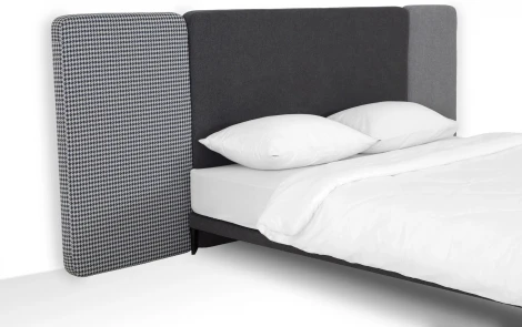 Кровать Licata ОГОГО (арт.709380), (Ткань,Рогожка,Микрошенилл/Серый)