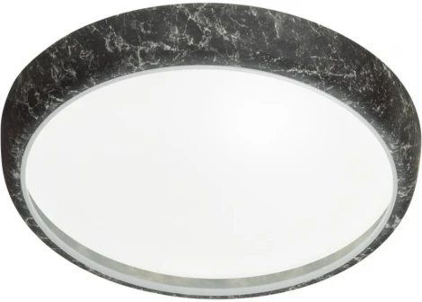 Настенно-потолочный светильник Sonex Mramo Black 7639/EL COLOR SN пластик/черн. мрамор LED 70Вт 3000-6000K D510 IP43 пульт ДУ (220V, круглые)