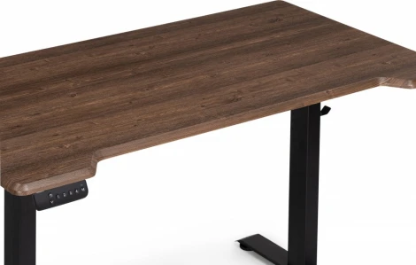 Компьютерный стол Маркос с механизмом подъема 140 (Маркос с механизмом подъема 140х80х75 черный / кантри орех) Notta арт.578488