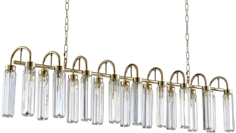 Подвесная люстра Newport 4520 4526+12/S new gold (220V, на цепи)