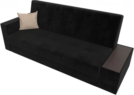 Диван-книжка Лига-020 стол справа (Черный,Бежевый/Велюр) Лига Диванов арт.118488