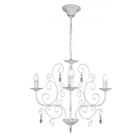 Люстра подвесная Day&Night, 3 лампы, белый с золотом и прозрачным