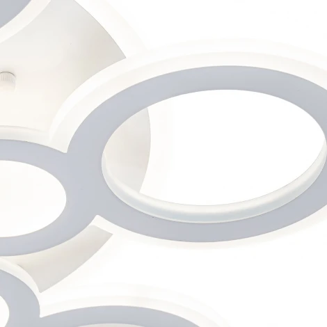 Потолочная люстра светодиодная Escada Galleo 10274/6LED 94Вт, металл/акрил, белый (220V, пульт управления)