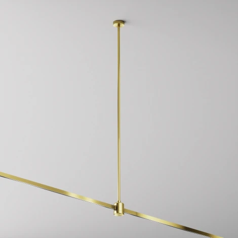 Крепление потолочное Long 760мм с прямым коннектором питания Flarity латунь Maytoni Accessories for tracks Flarity TRA159С-IPCL1-BS (24V)