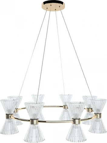 Подвесная люстра Newport 3610 3618/S gold new (220V, на тросе)