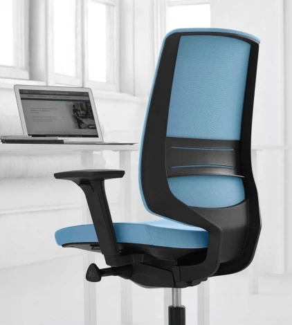 Кресло Light Up 230SFL Profim Ткань Evo EV-1 Пластик светло-серый