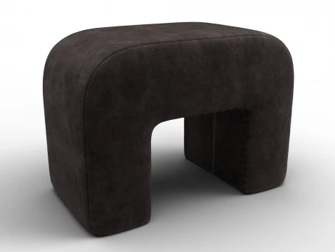Пуф 008 (ДСП,Брус,Фанера,Велюр/Коричневый) Лига Диванов 132524