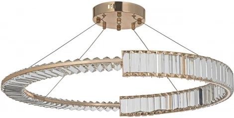 Подвесная люстра светодиодная хрустальная Arti Lampadari Carini Carini L 1.5.100.101 G (220V, на тросе)