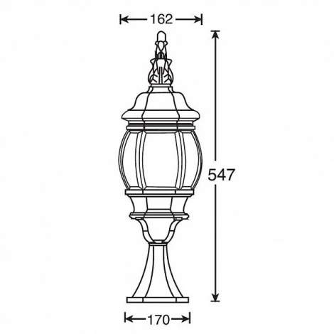 Наземный фонарь Oasis Light 83404S Gb (220V, IP44)