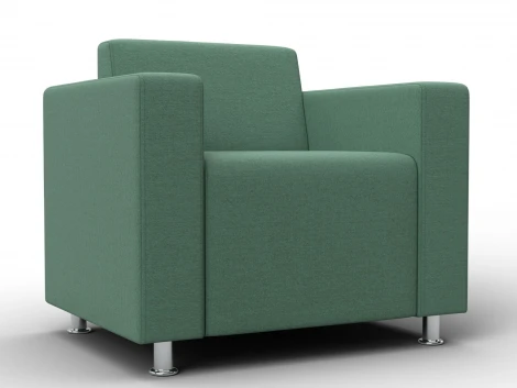 Кресло Лига-093 ВН (ДСП,Брус,Фанера,Рогожка/Зеленый) Лига Диванов 134971