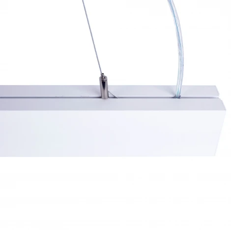 Подвесной светодиодный светильник линейный 4000K алюминий/белый Uniel ULO-K10D 12W/4000K/L50 IP40 WHITE