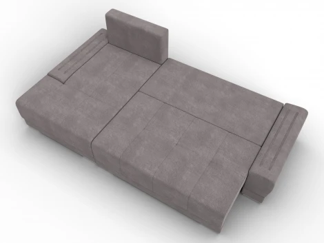 Диван угловой Лига-119 угол левый (ДСП,Брус,Фанера,ЛДС,Велюр/Бежевый) Лига Диванов 137095L