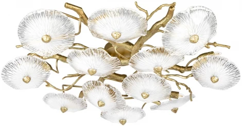 Потолочная люстра Loft It Bloom 10352/800C AB (220V, цветы, ветки)