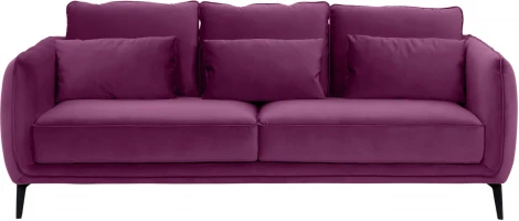 Диван Amsterdam трехместный ОГОГО (арт.342357), (Ткань/Фиолетовый)