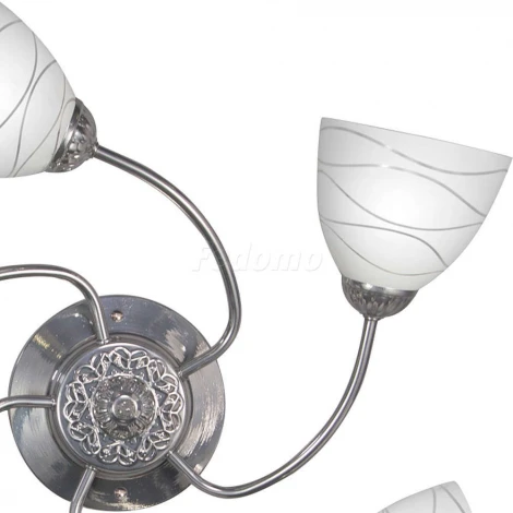 Люстра потолочная Day&Night, 5 плафонов, хром с белым