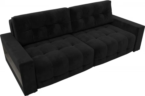 Диван прямой с полками Лига-053 НПБ Лига Диванов (Велюр) арт.128894