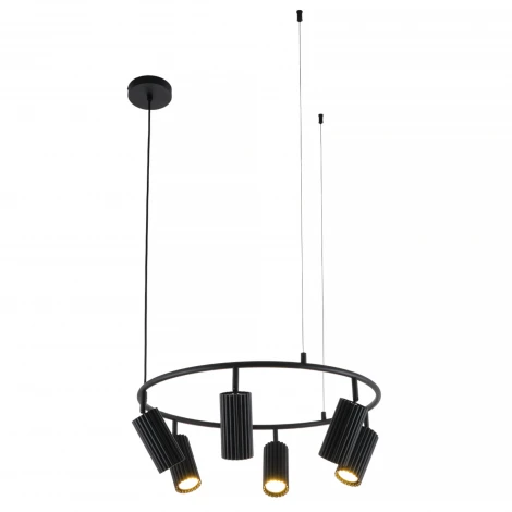 Подвесной светильник с гибким неоном MyFar Alex MR2170-6P (220V, на тросе, круглые)