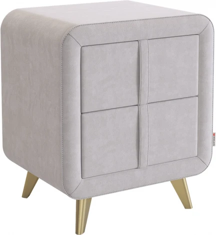 Тумба прикроватная Софи 2 Mebelson (Ткань,Пластик/Серый) арт.TM-001.2.2173