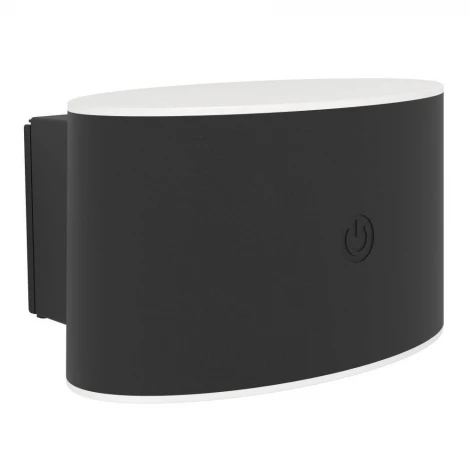 Настенный светильник, с аккумулятором, диммируемый, сенсорный Eglo Valgiano 75875 5W(LED), IP44, 3000K, 4000K, 6500K, 300lm, пластик, черный