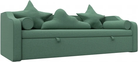 Диван детский прямой Рико (Зеленый/Рогожка) Лига Диванов арт.123679