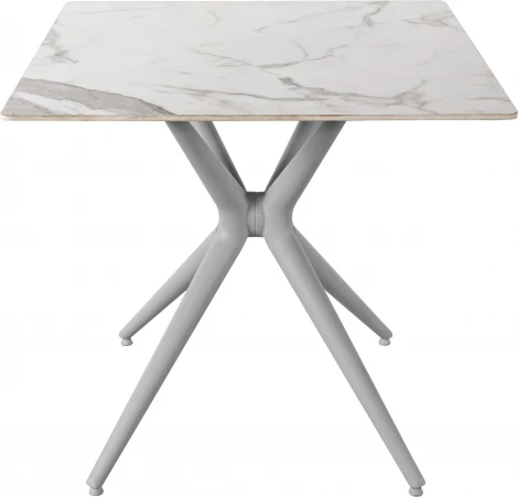 Стол обеденный JET CERAMIC квадратный 80*80 (Термопластичный полимер, Серый) RF Grigio Statuario 80x80