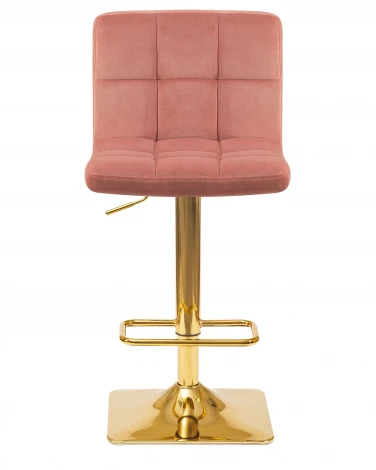 Набор 2 шт стул барный DOBRIN GOLDIE (пудрово-розовый велюр (MJ9-32))