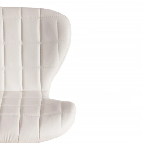 Стул барный AVIONIC (mod. KY712A) белый/хром (металл/экокожа)