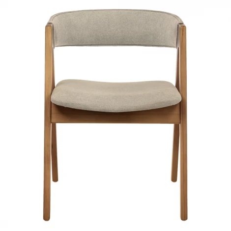 Стул Alan латте букле с ножками цвета орех Bradex Home арт.RF 0818