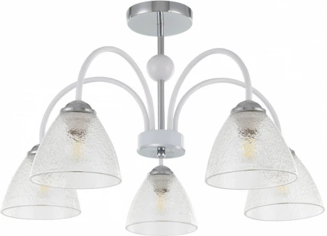 Потолочная люстра на штанге Arte Milano Napoli 321410/5 CR+WH (220V)