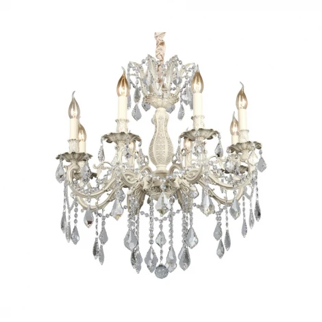 Подвесная люстра Omnilux Taranto OML-74403-08 (220V, на цепи, подсвечник, свеча)