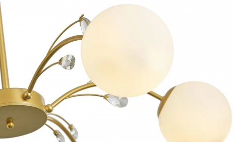 Потолочная люстра на штанге Arte Milano Neapol-71069 273802/6 GD (220V, шар)