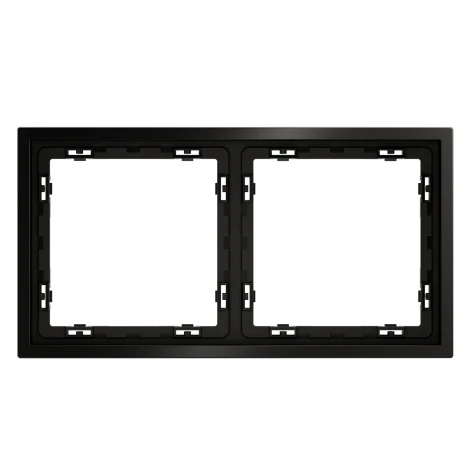 Рамка металлическая на 2 поста (антрацит) Voltum S70 Metal VLSM120212