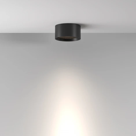 Накладной потолочный светильник влагостойкий LED Maytoni Glare C122CL-L7-4K-B (220V, круглые)