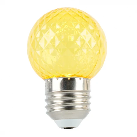 Лампа светодиодная Feron LB-385 52161 шарик желтый прозрачный E27 1W 230V