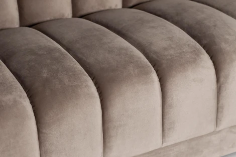 Диван трехместный велюр серый 243*95*74см Garda Decor арт.ZW-81103 GRE