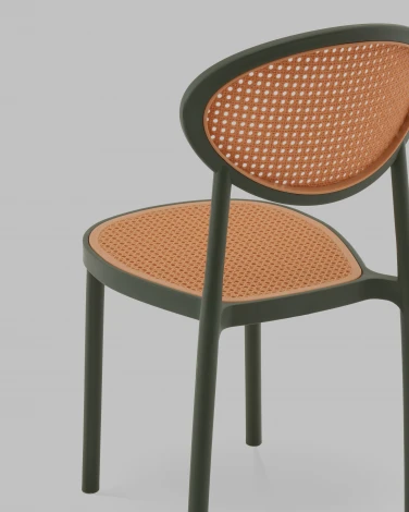 Стул Junie пластиковый зелёный Stool Group арт.УТ000040848