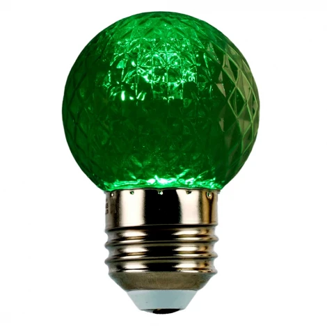 Лампа светодиодная Feron LB-385 52163 шарик зеленый прозрачный E27 1W 230V