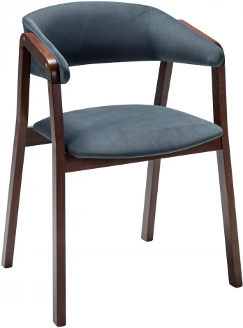 Кресло Dalia Soft Grey/Темный орех R-Home арт.4000125220h_diaggrey_nut