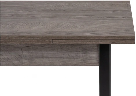 Деревянный стол Woodville Форли 110(170)х67х77 рошелье / черный матовый 528559