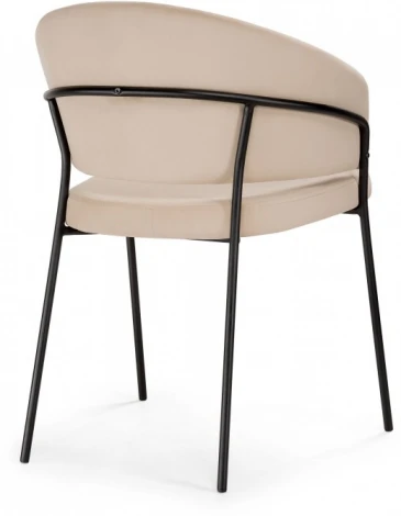 Стул на металлокаркасе Лео (Лео бежевый brandy light 2 / черный) Woodville арт.592481