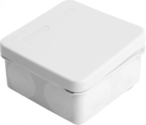 Коробка разветвительная 2-х компонентная (серый) Stekker 49197