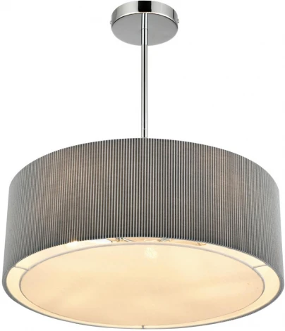 Потолочная люстра на штанге Lumion Zigrisa 8111/5 хром/серый, металл/текстиль E14 5*40W 220V (круглые)