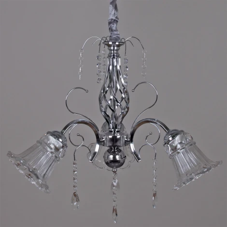 Подвесная люстра Reluce 02349-0.4-03 CR+CL (220V, на цепи)