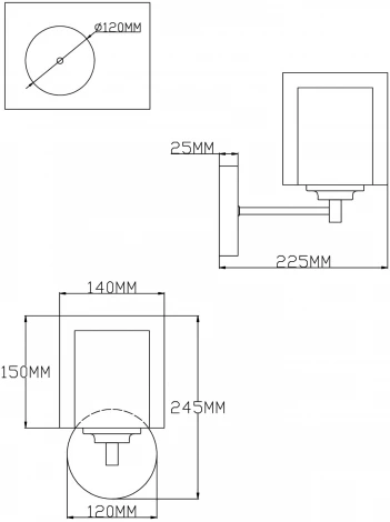 Бра Moderli Maximilian V2520-1W (220V)