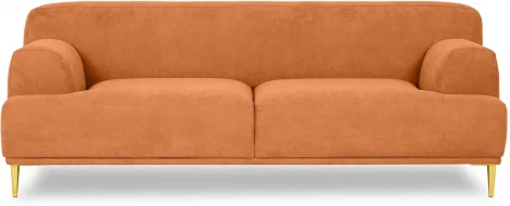 Диван Portofino 2-х местный ОГОГО (арт.604103), (Рогожка/Оранжевый)