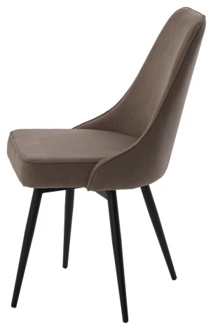 Стул БЕРТИ 360 град. поворот. B5 Капучино, велюр / черный каркас M-City 64736